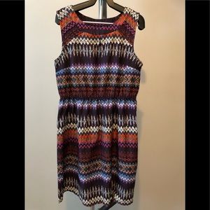 Jolie multi coloured pattern dress